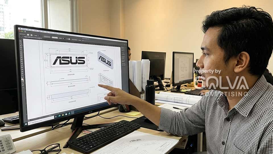 jasa huruf timbul untuk signage - Advertising COLVA