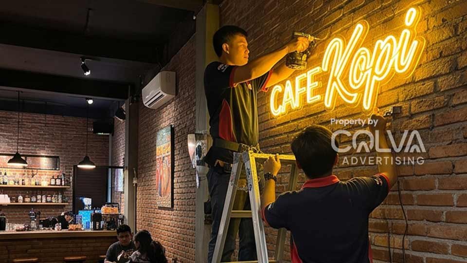 Neon Flex Signage Restoran dan Kafe